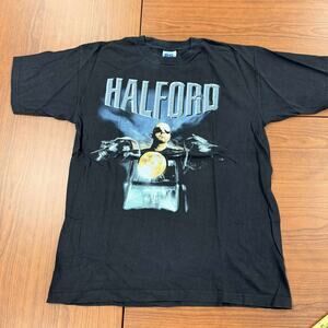 Vintage Judas Priest Rob Halford Fight War Of Word Resurrection Men’s XL T-shirt